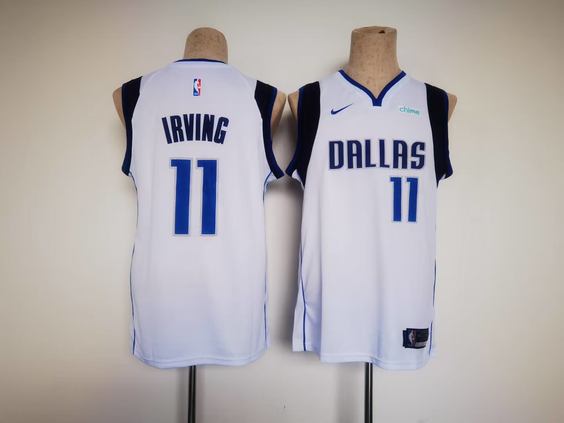 Men Dallas Mavericks #11 Irving White Game Nike 2023 NBA Jersey